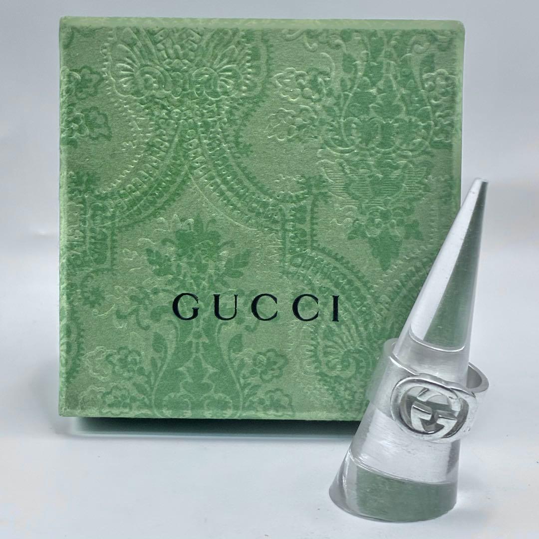 グッチ　14号　インターロッキング　リング　指輪　シルバー925