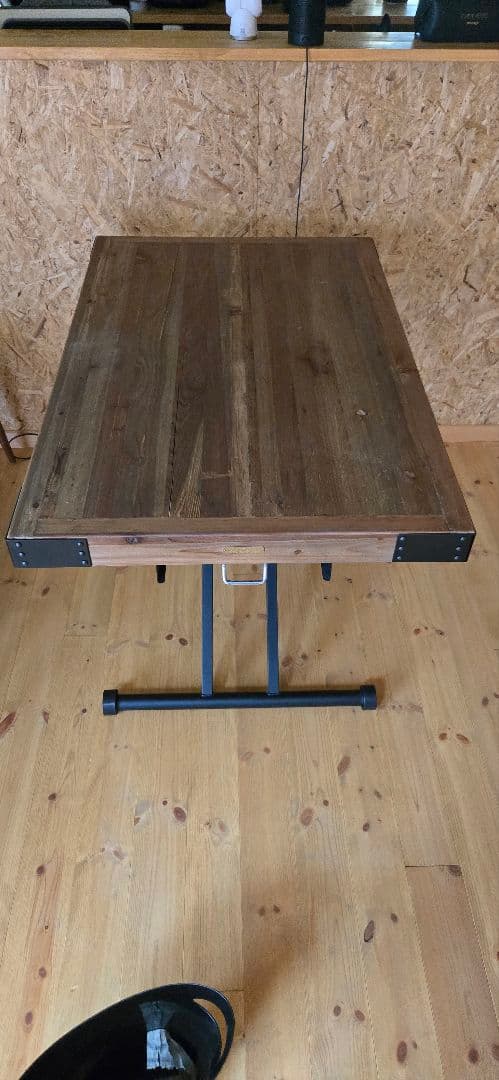 きんたろうPULLEY リフティングテーブル ヴィンテージ調
