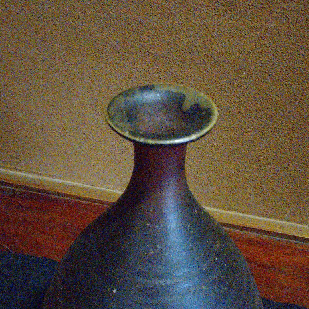備前 『髙橋 正志』作の大徳利(30.0cm)・花器
