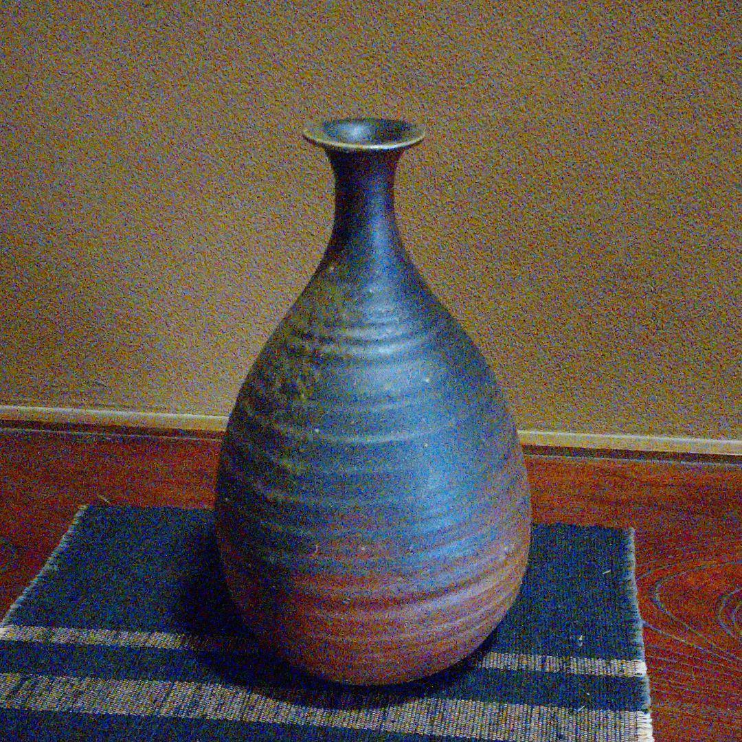 備前 『髙橋 正志』作の大徳利(30.0cm)・花器