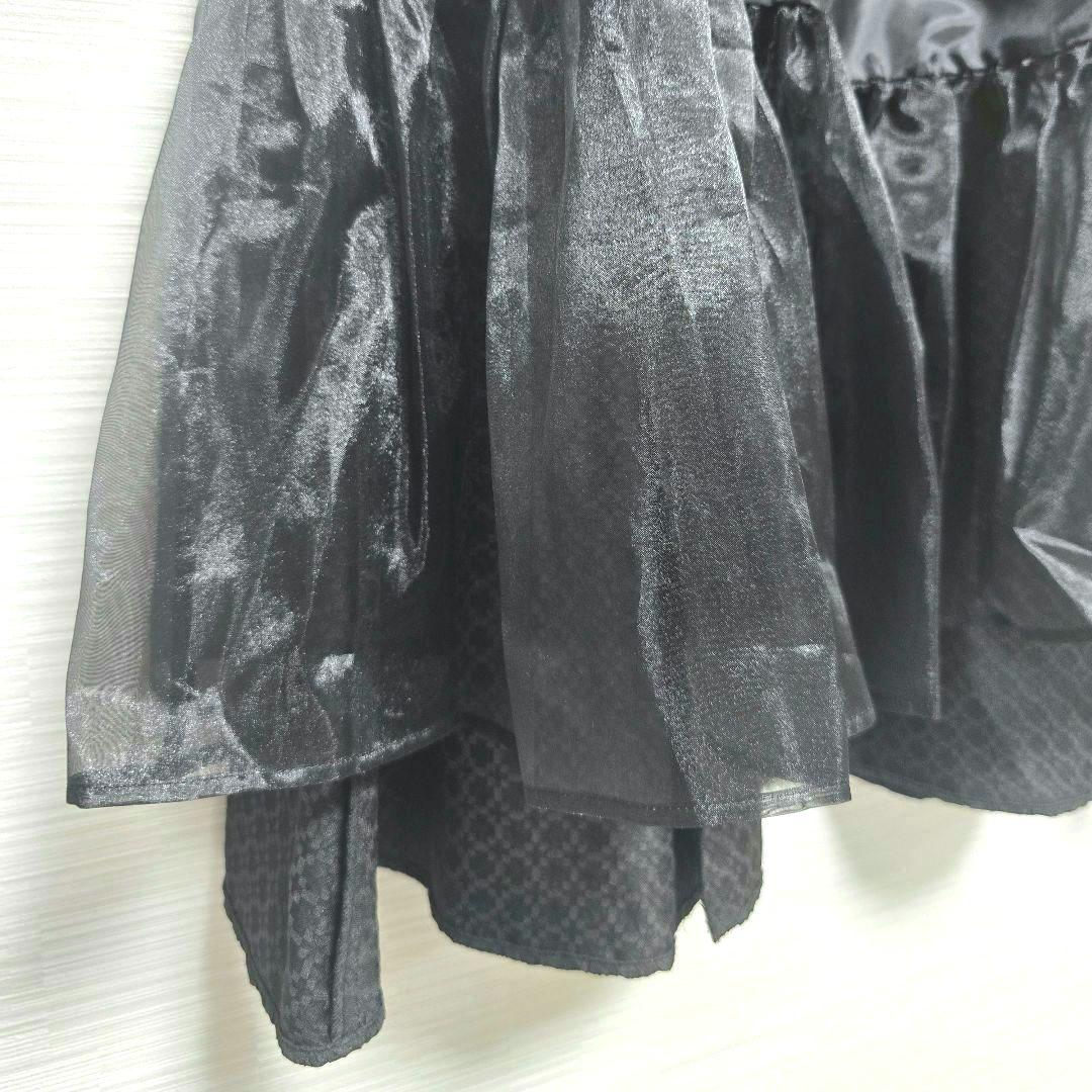 新品タグ付き【洗える】23区 プレザンスジャカードタックスカート 44 ブラック
