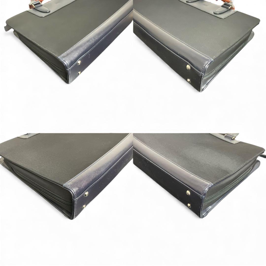 TAKEO KIKUCHI ビジネスバッグ ブリーフケース レザー×ナイロン