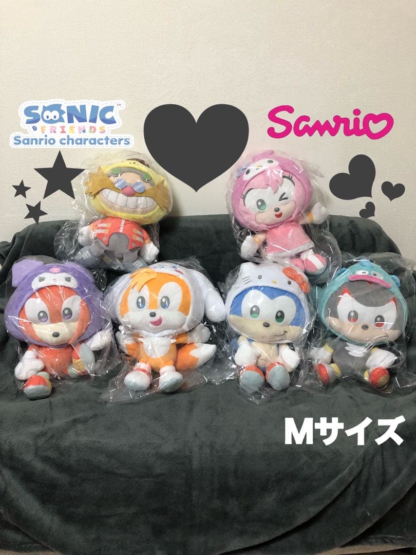 ソニック×サンリオ SONIC＆FRIENDS SanrioぬいぐるみM 全6種 SONIC & FRIENDS Sanrio characters ぬいぐるみM ソニック × ハロー