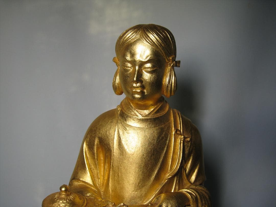 本金箔ブロンズ製 聖徳太子像十六歳孝養像 高村光雲 四天王寺