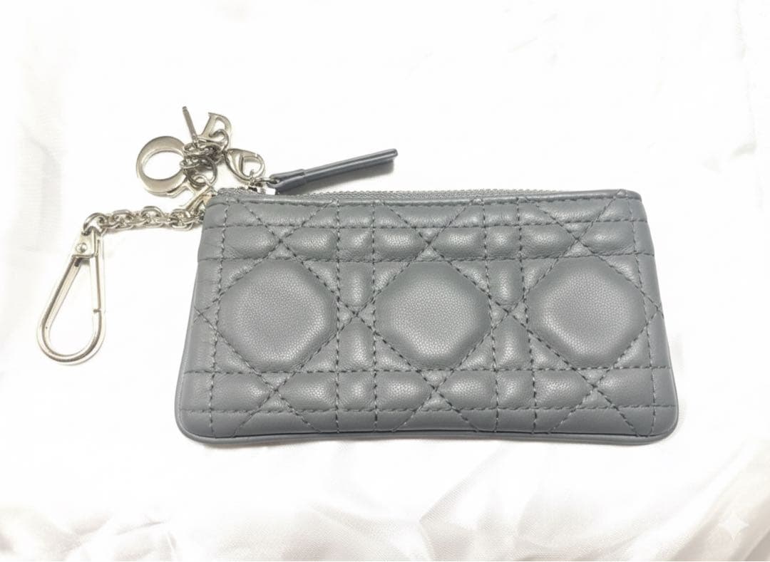 Christian Dior レディディオール　ケース　グレー