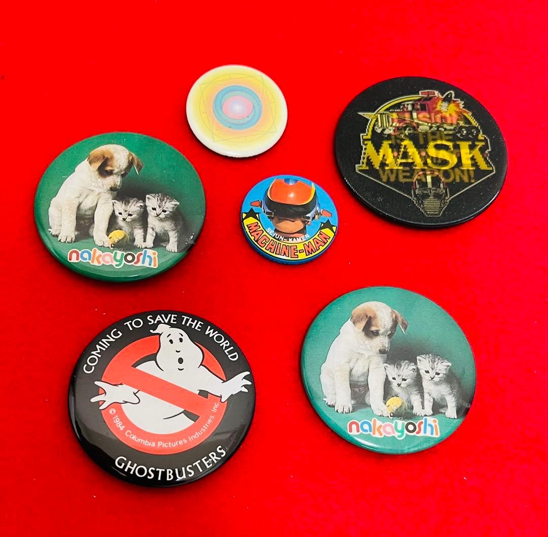 レトロ缶バッジ　まとめ　ゴーストバスターズ　その他　レトロ　平成　昭和 昭和レトロ 当時物 ゴーストバスターズ 缶バッジ - メルカリ