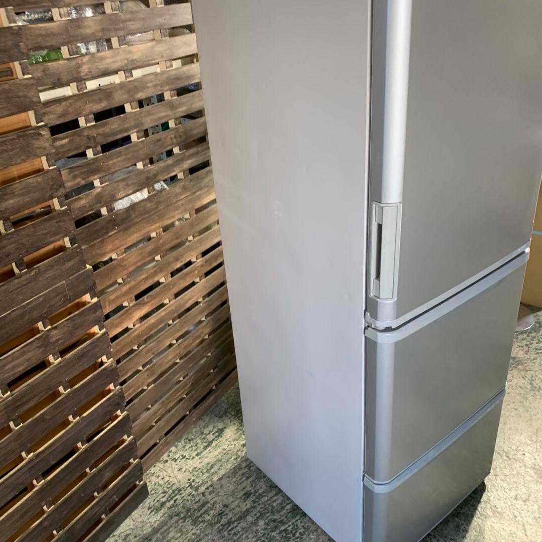 J006\" SHARP 3ドア 両開き 350L 冷蔵庫 SJ-W352F-S