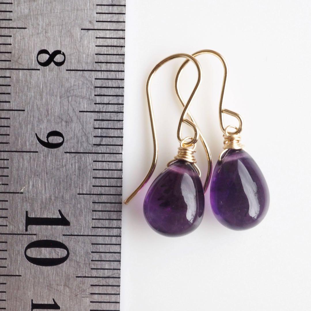 【はくとん( 'ω')ŧ‹\"ŧ‹\"】No.3 希少石アメジストトップ