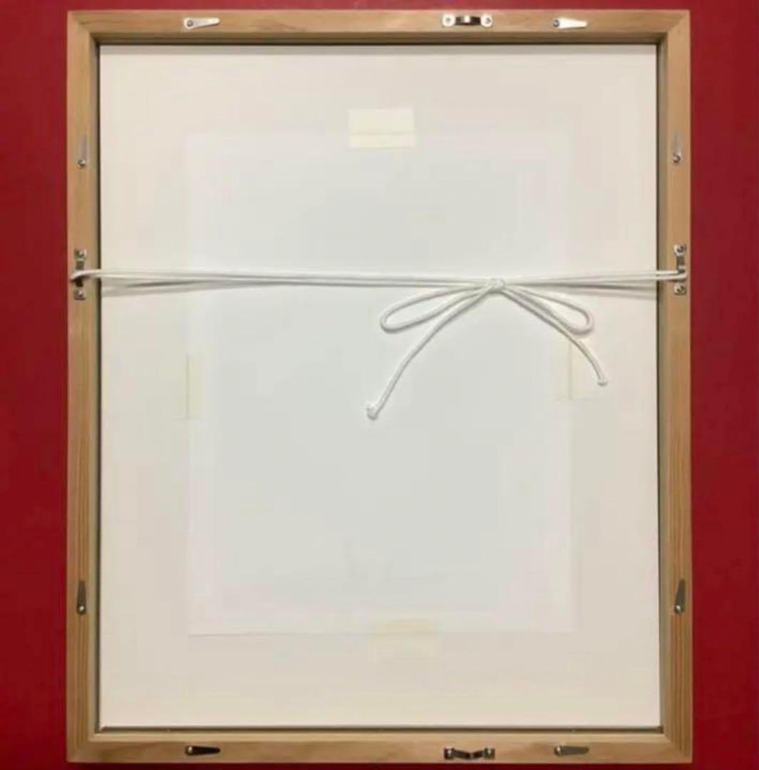 絵画・額縁・版画・安川眞慈・新品未使用・赤富士よろこび・美術品