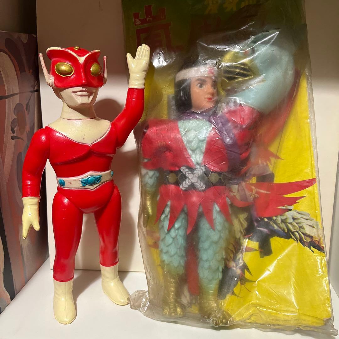 無版権 変身忍者嵐 ソフビ フィギュア