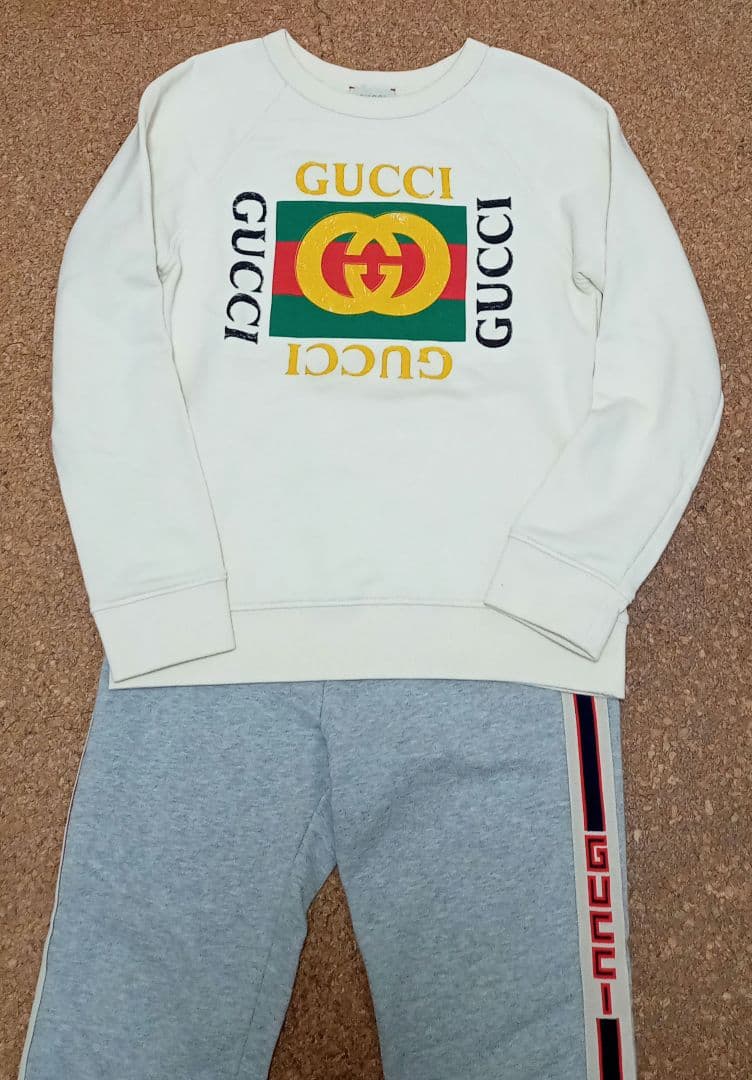 【GUCCI】 グッチ トレーナー ロゴスウェット 　サイズ10