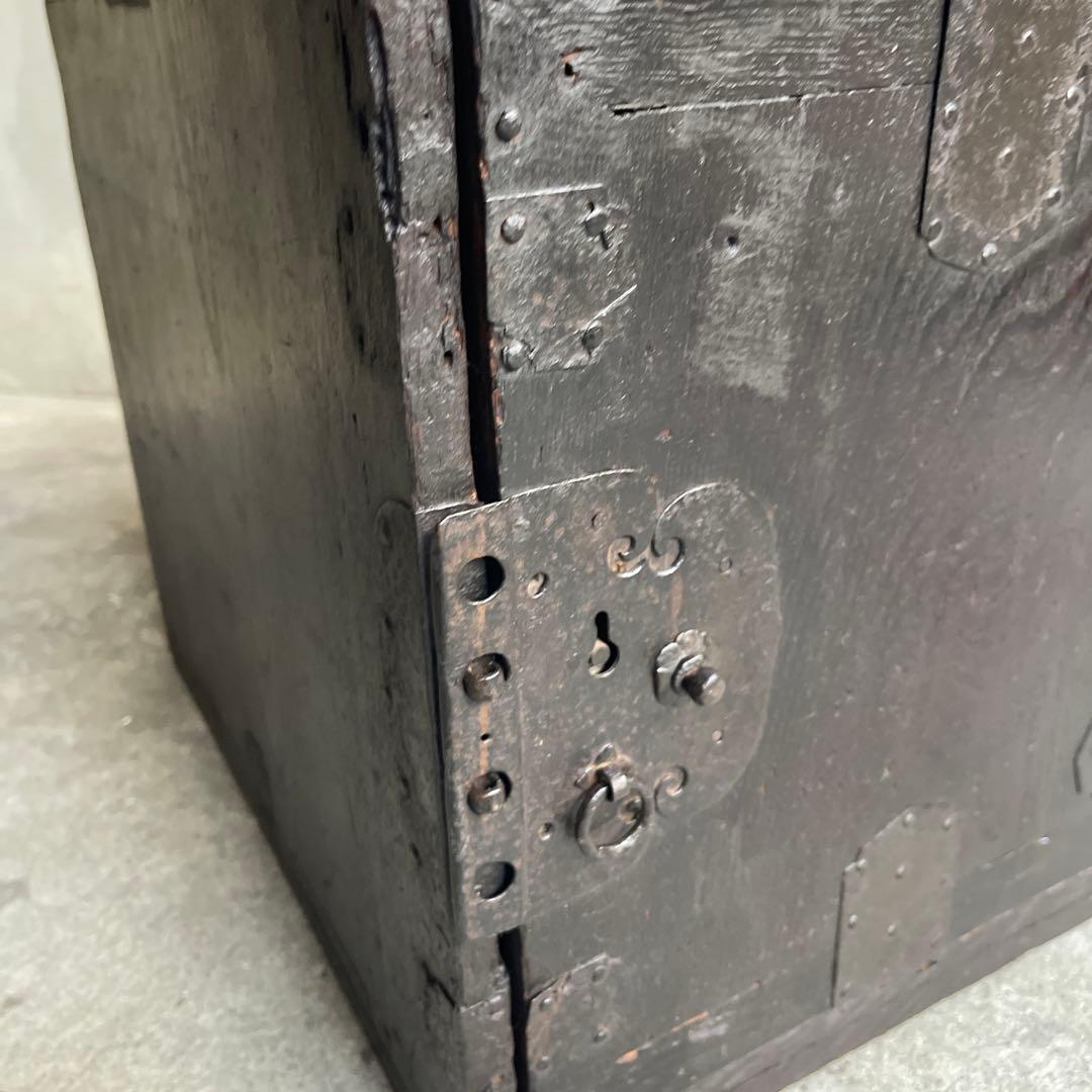 骨董 時代箪笥 船箪笥 銭箱 帳場箪笥 欅製 江戸期 古家具 古道具