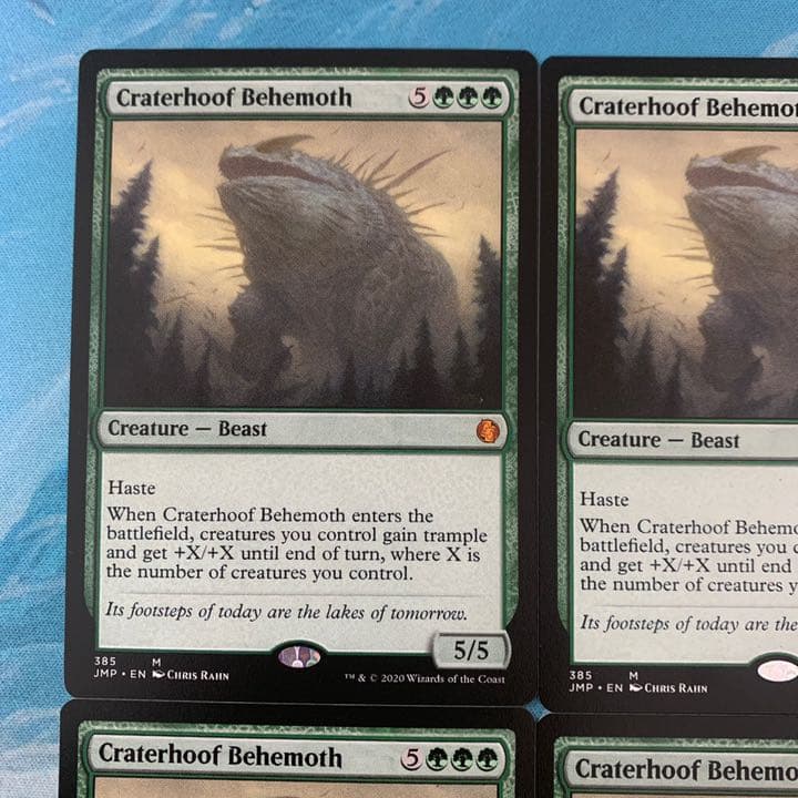 MTG 4枚 孔蹄のビヒモス 孔蹄のビヒモス (Craterhoof Behemoth) · Tarkir: Dragonstorm (TDM