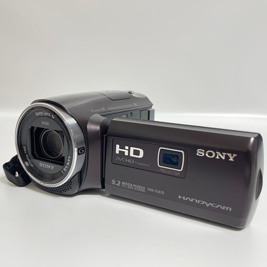 SONY HDR-PJ670 ハンディカム　ビデオカメラ　プロジェクター機能