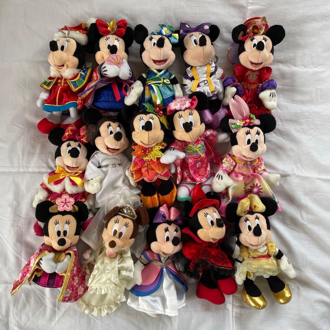 ディズニーリゾート ぬいぐるみバッジ セット まとめ売り ミニーちゃん