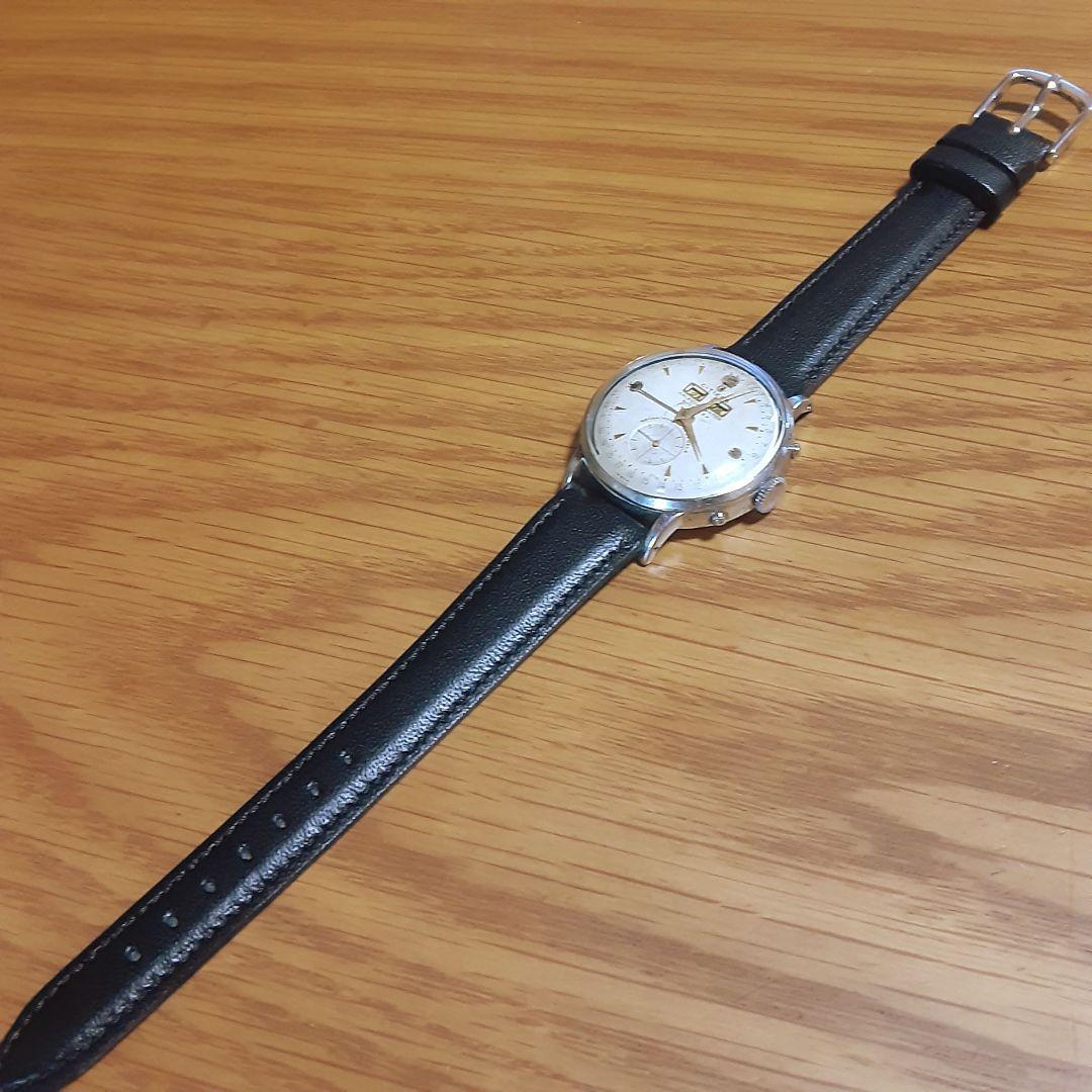 シチズン　国産初トリプルカレンダー 1950年代　手巻きメンズ腕時計　稼働品