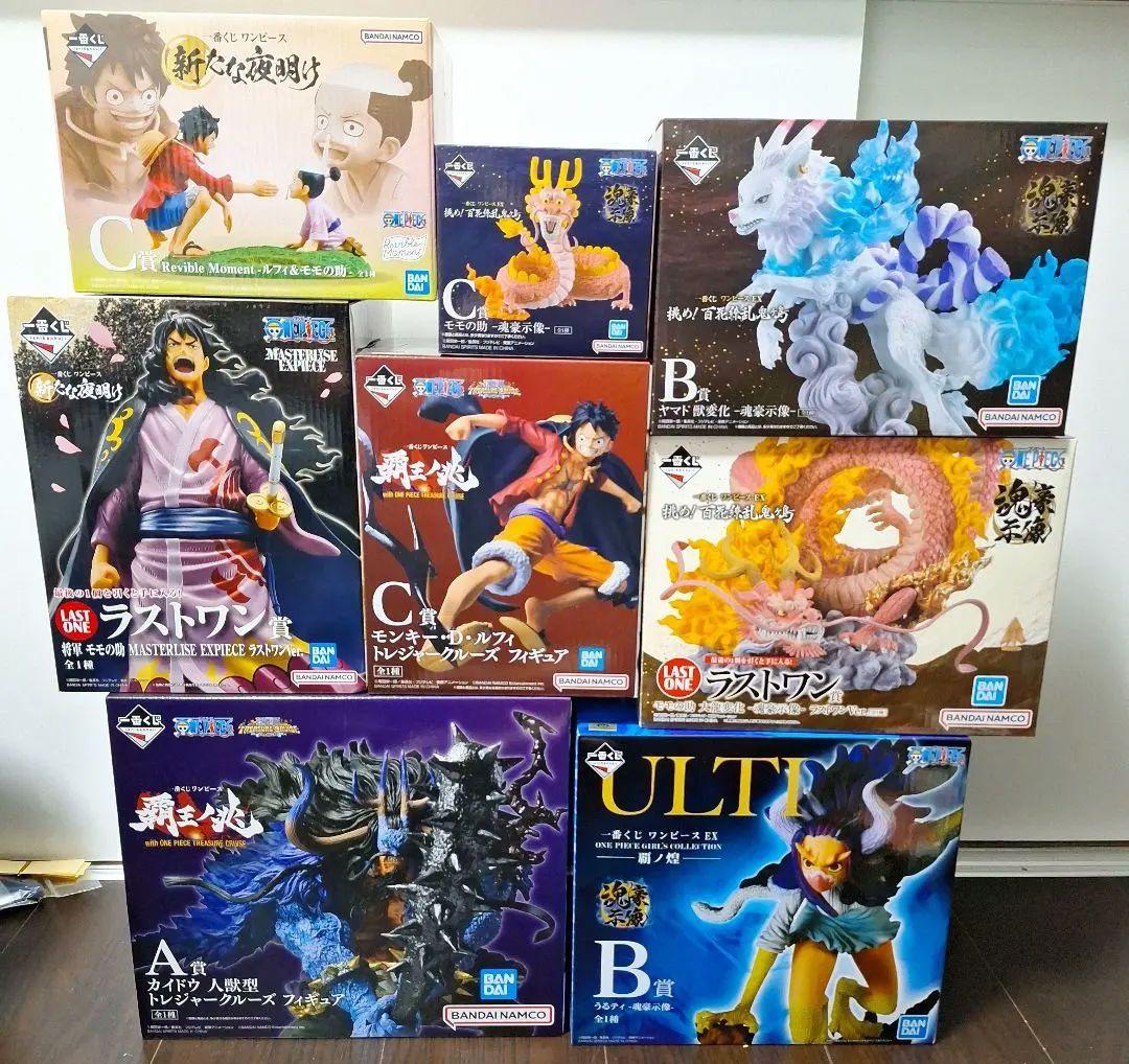 ☆ワンピース 一番くじ ワノ国編 H賞 和色紙 全8種 コンプリート