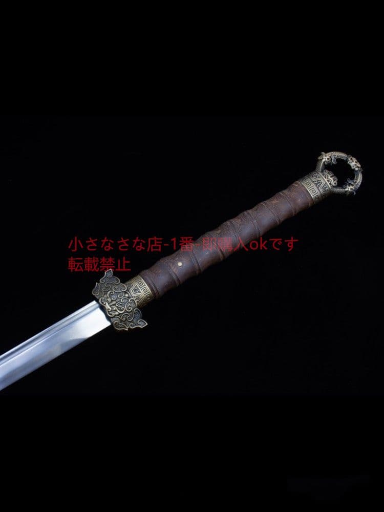 リング頭唐横刀を刻む 武具 刀装具 日本刀 唐剣  模造刀·模擬刀  居合刀