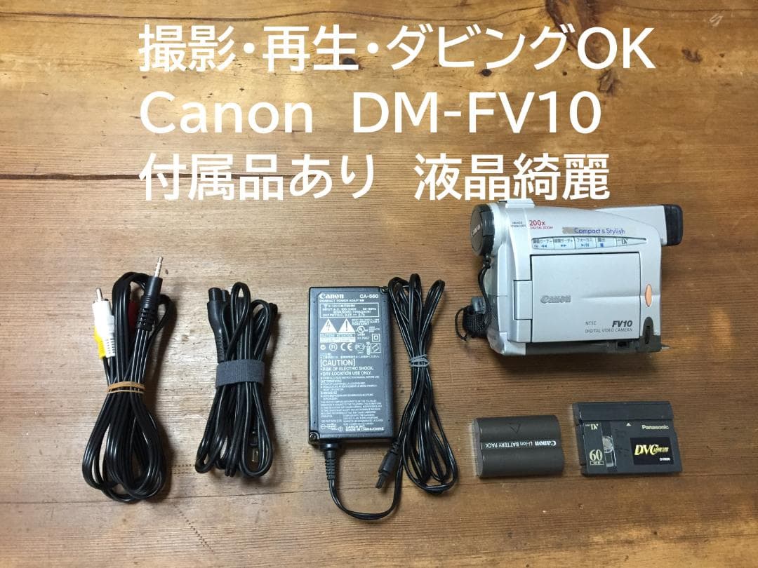 美品 撮影再生ダビングOK Canon DM-FV10 付属品あり 液晶綺麗