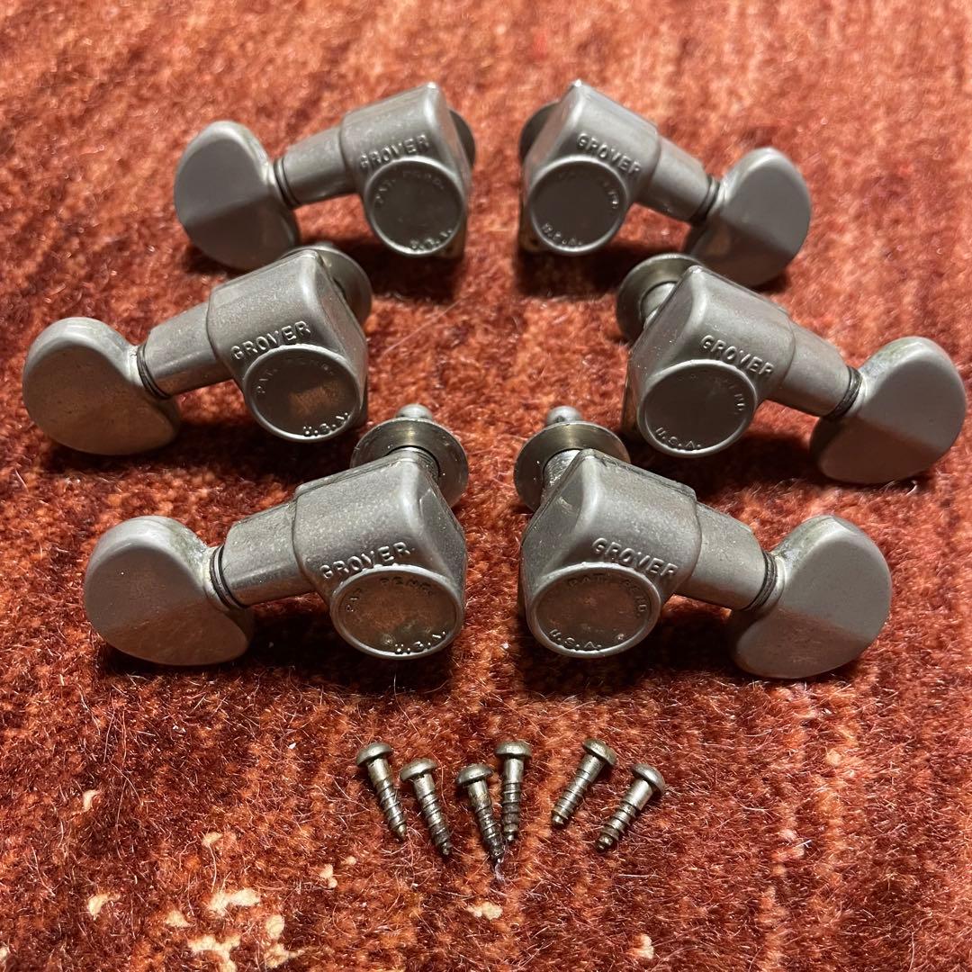 GROVER Vintage ビンテージ ギターペグ 6個セット アメリカ製 - メルカリ