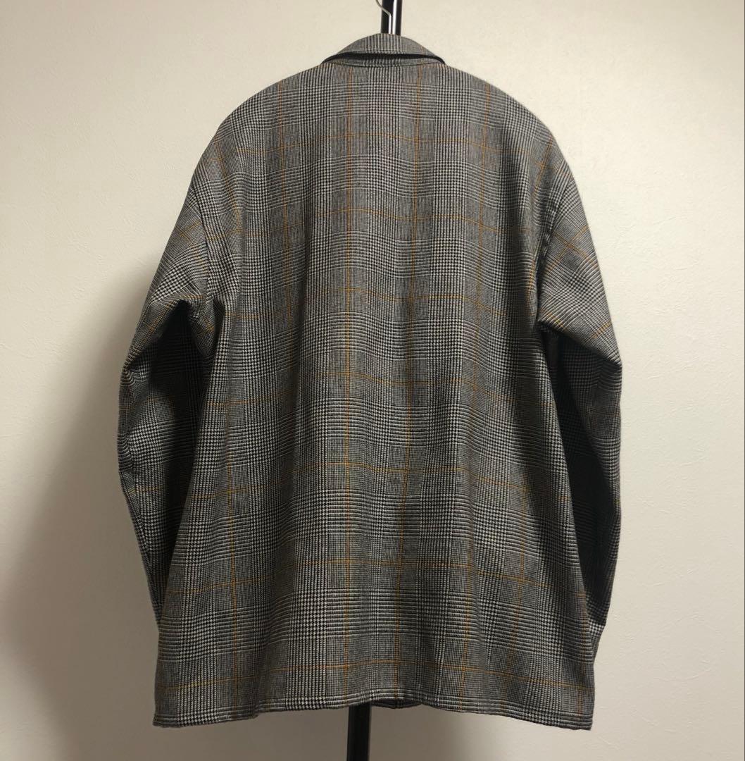 試着のみ セットアップ グラフペーパー チェック ウールシャツ コックパンツ