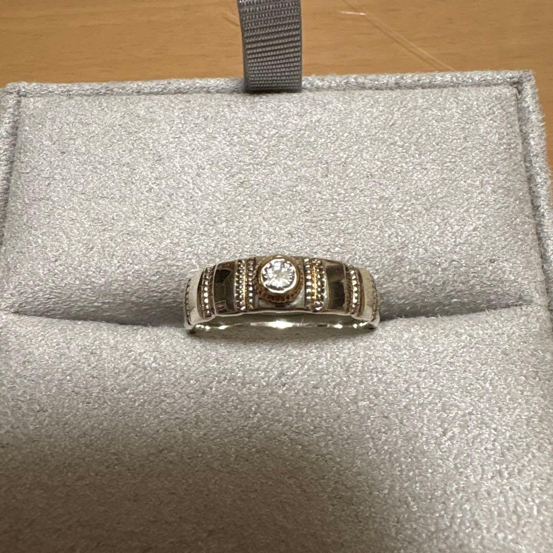 アガット　シルバーk5 リング　13号