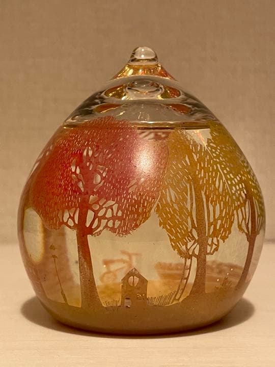 ガラス 作家 ストア 金津沙矢香 さん スノードーム SNOWDOME(秋)