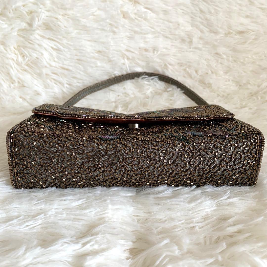 美品❣️Lumy はしもとhashimoto ビーズ バッグ 皇室御用達