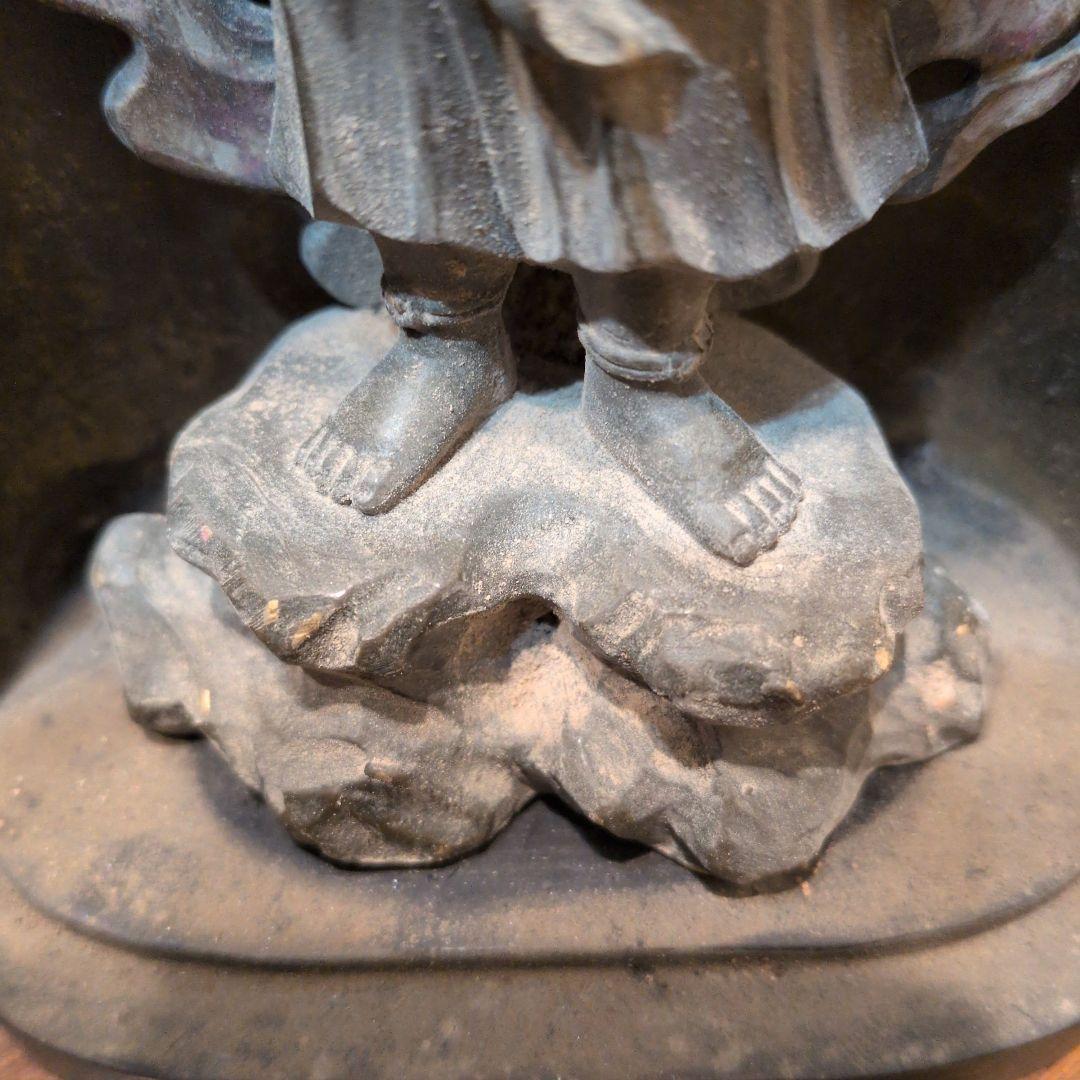 不動明王　銅製21センチ厨子付