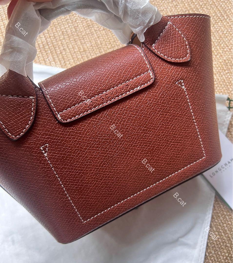 新シーズンLongchampエピュレ テクスチャードレザーミニバッhip