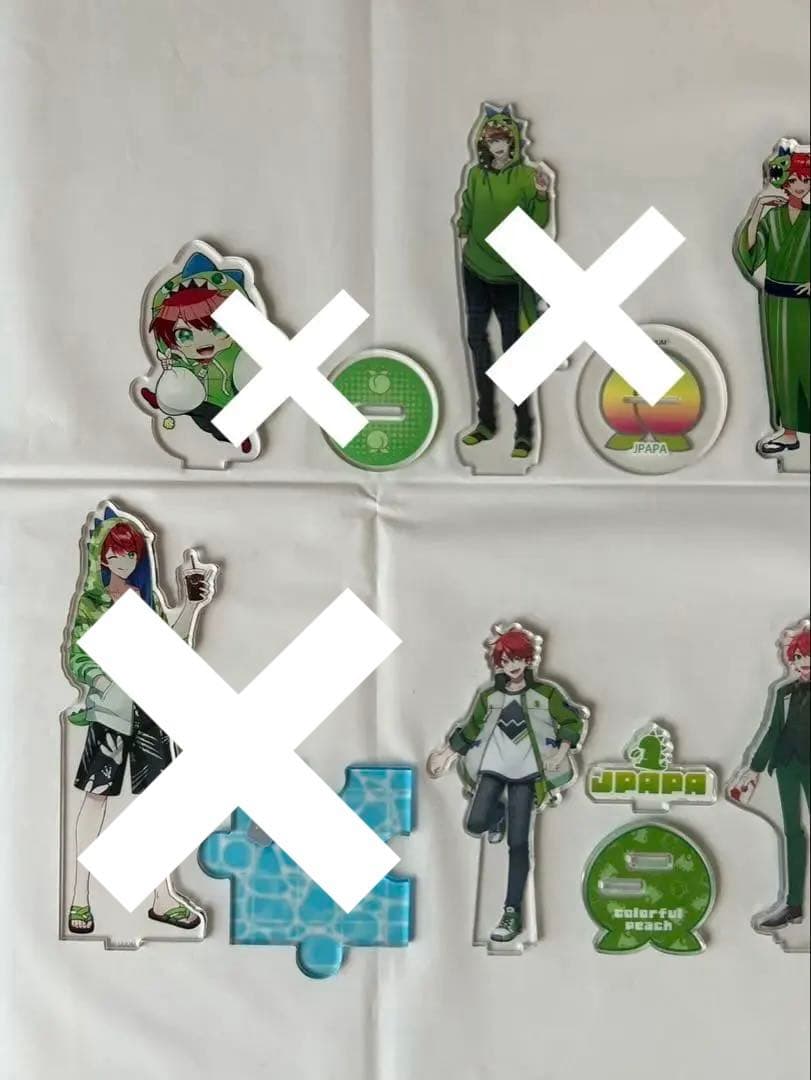 【カラフルピーチ】アクリルスタンド じゃぱぱ10点セット(バラ売り1個〜◯)