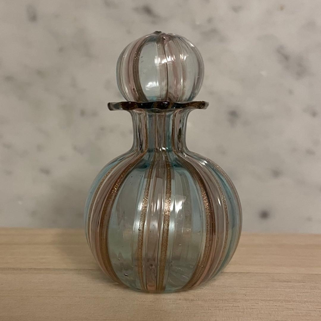 ☆未使用•アンティーク☆ベネチアンガラス•パヒュームボトル3点