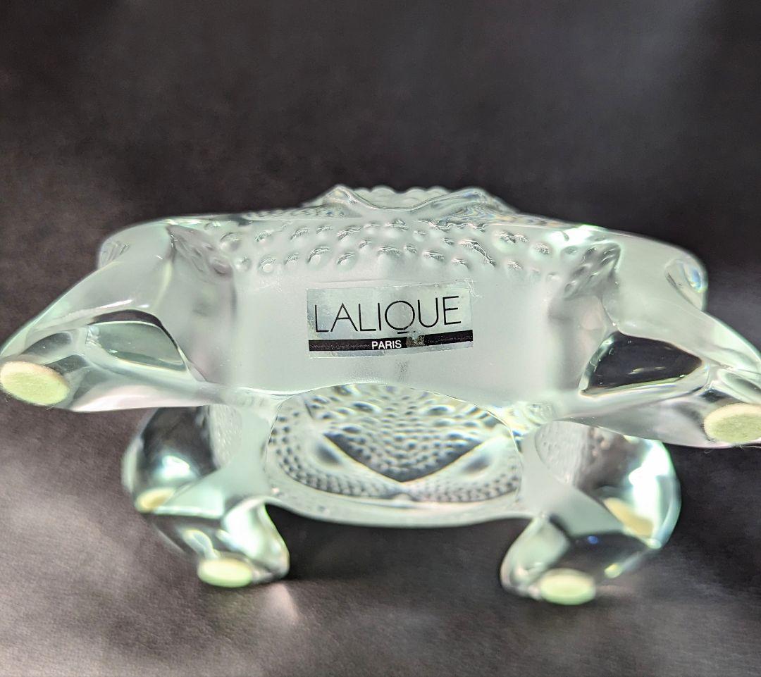 美品】LALIQUE ラリック カエル 蛙 クリスタルガラス フィギュリン