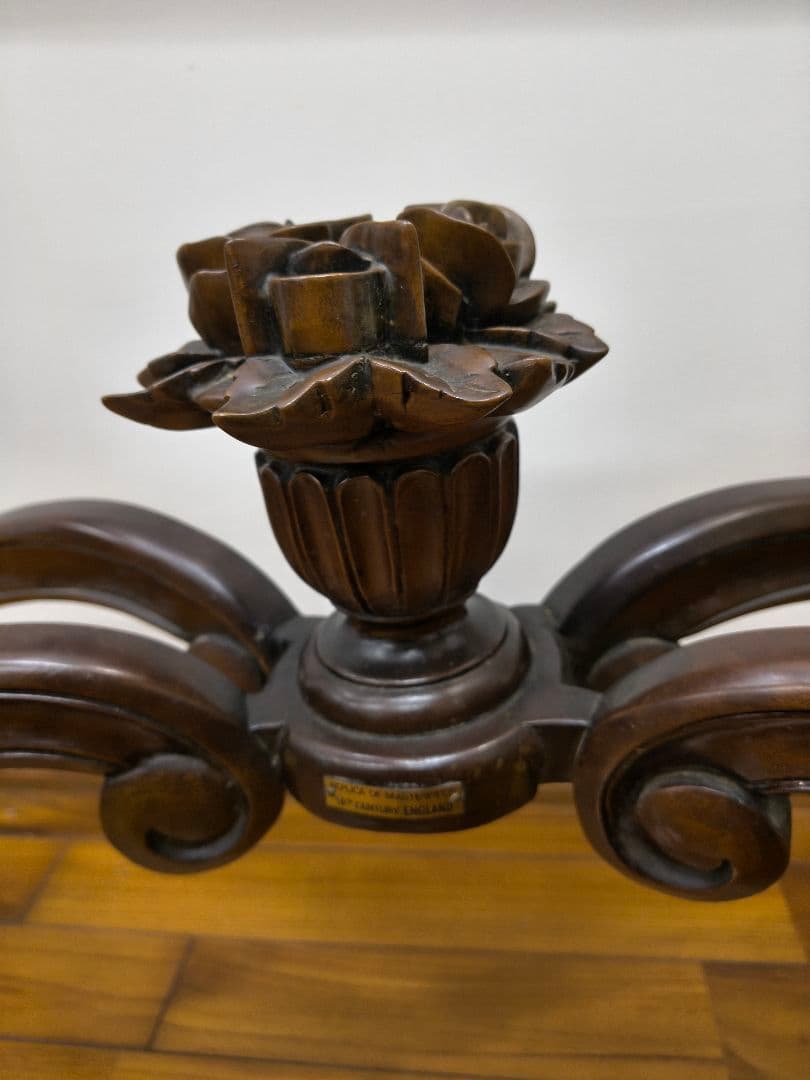 引き取り限定】コンソール イギリス高級家具 大理石天板 猫足 レノン家具