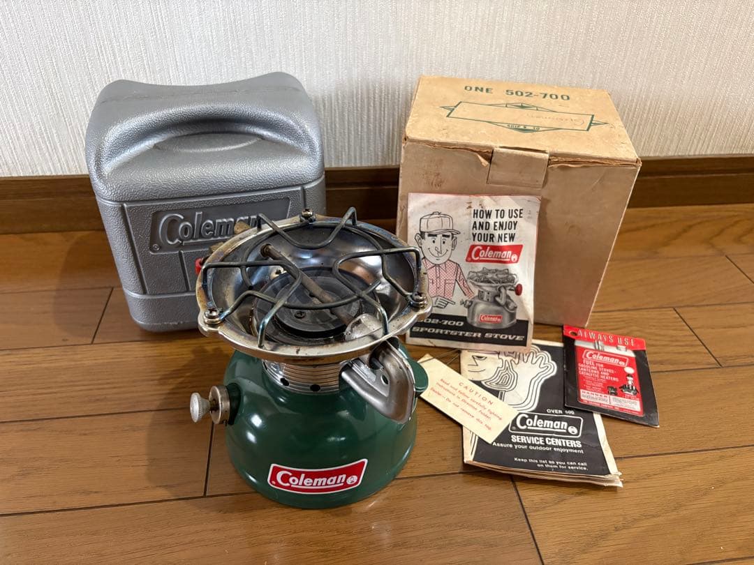 コールマン502-700シングルバーナー　スポーツスター元箱ケース付き