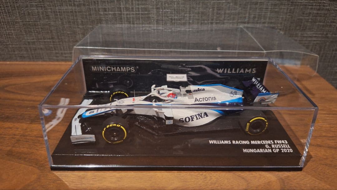 ミニチャンプス ウィリアムズ FW43 ジョージラッセル PMA 1/43