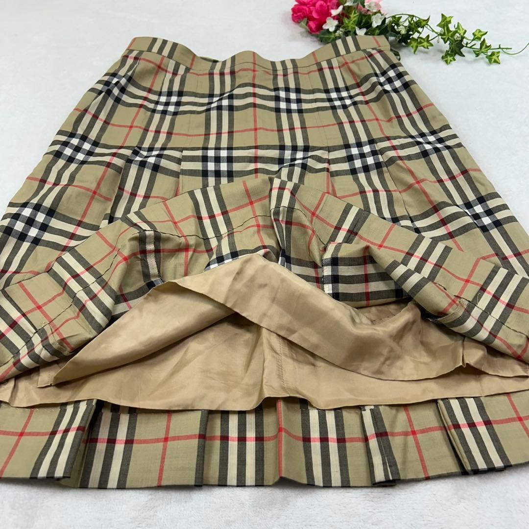 K405 3XL バーバリー 大きいサイズ ひざ丈スカート ベージュ レディース