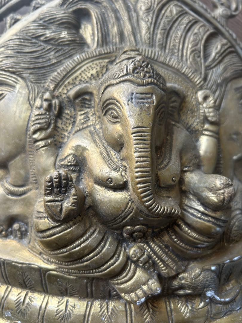 掛け物の仏像，真鍮製，重約3500克