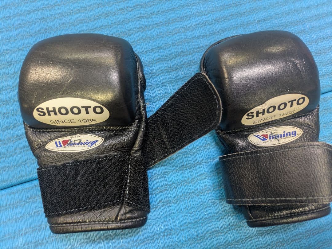 SHOOTO オープンフィンガーグローブ 黒 Winning製 Mサイズ MMA