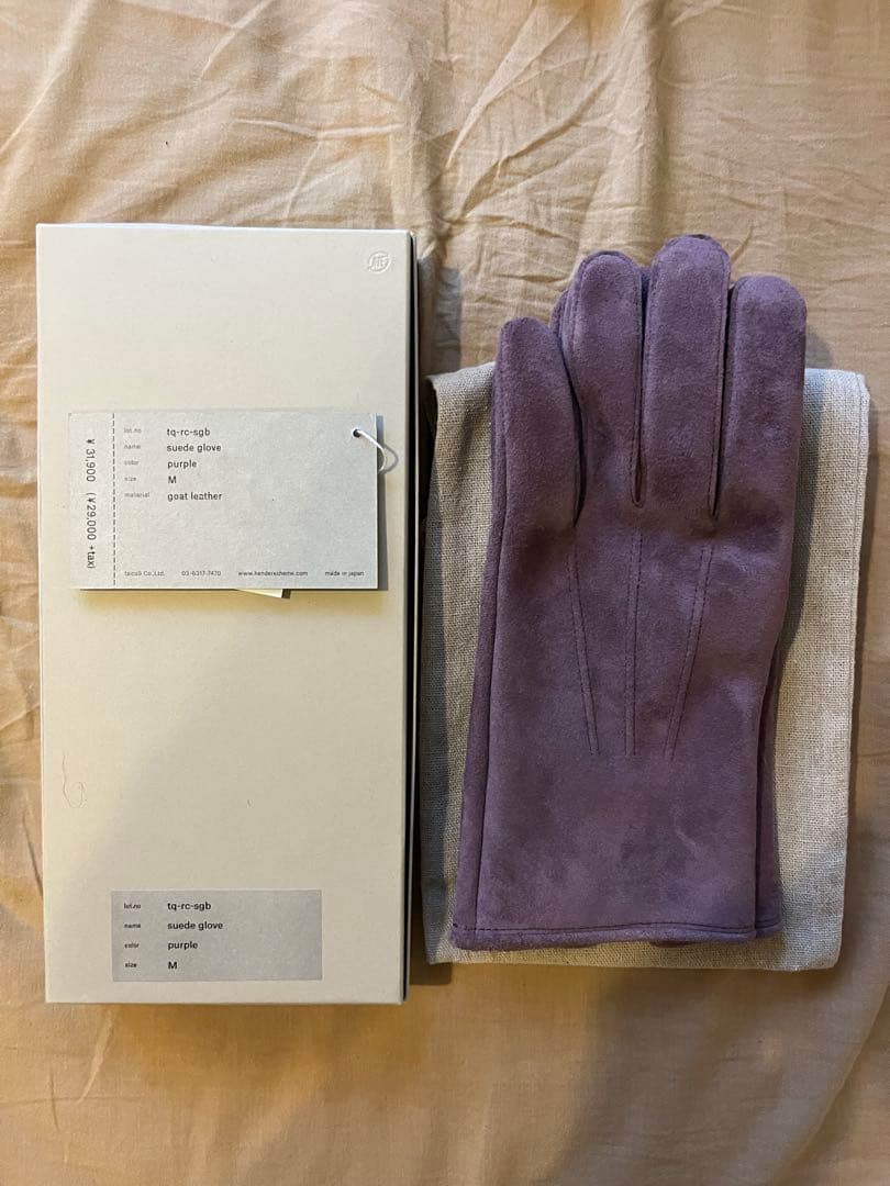 hender scheme suede glove size:M