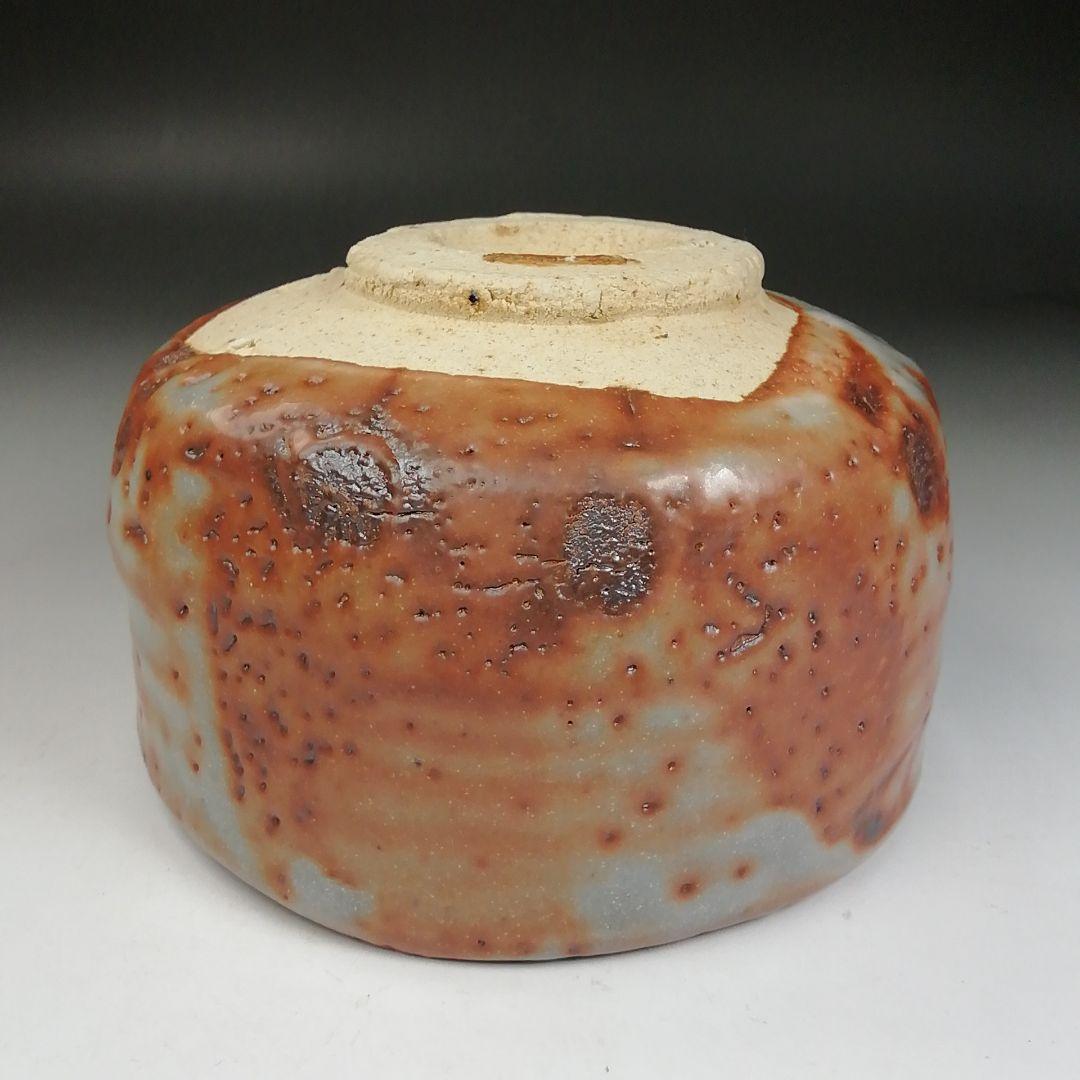 W27 茶碗 『志野 茶碗』『鶴形窯 岡宏峰 造』 共箱 抹茶碗 茶道具