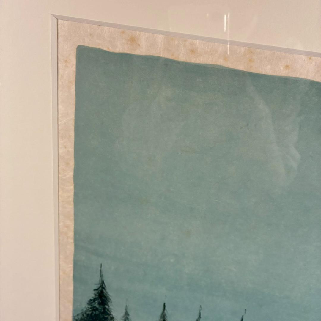 ベルナール・シャロワ「城」リトグラフ 直筆サイン入り 額縁入り 限定品