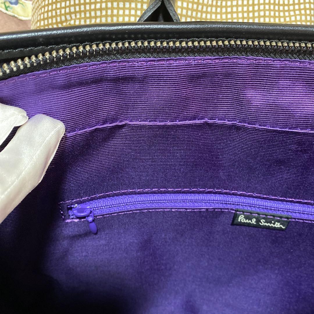 【超美品】ポールスミス　 ブラックビジネスバック