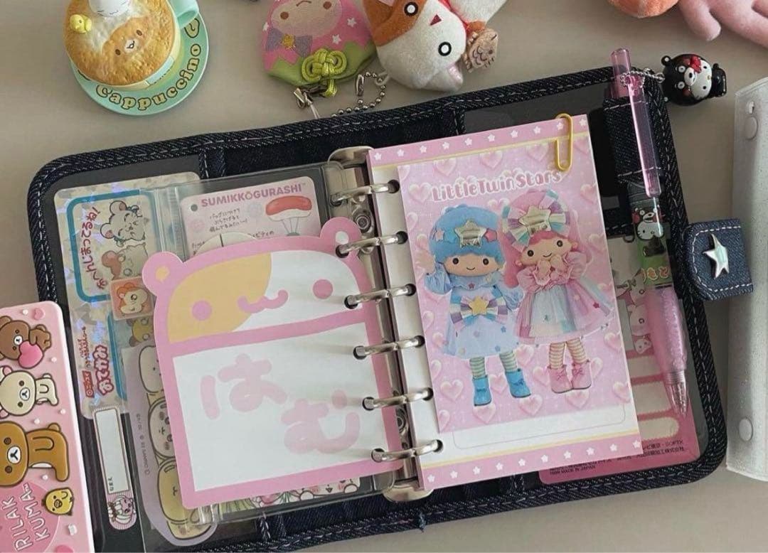 MERING メリング シール帳 バインダー デニム イチゴ MERING(メリング