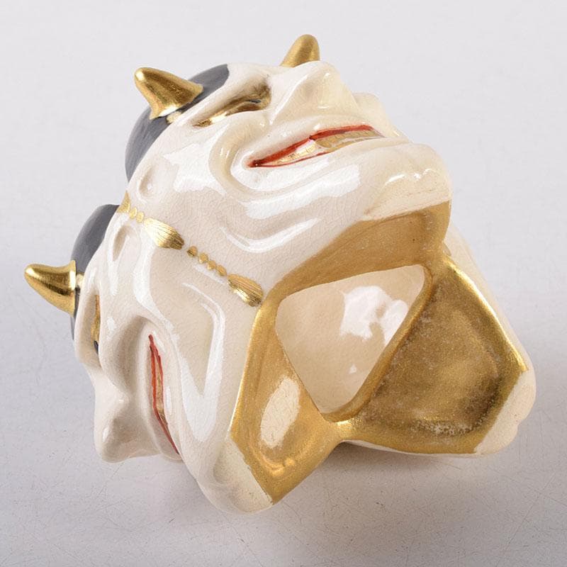 茶道具 京焼 紫翠窯 西村徳泉造 色絵 般若蓋置 共布共箱 V 8097 - メルカリ