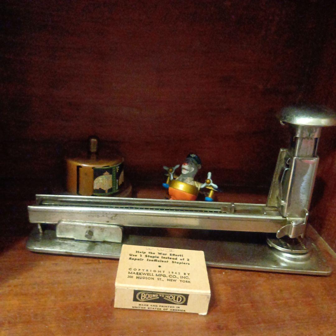 アメリカ製ヴィンテージMarkwell ホチキス＆ステープル NY 文房具