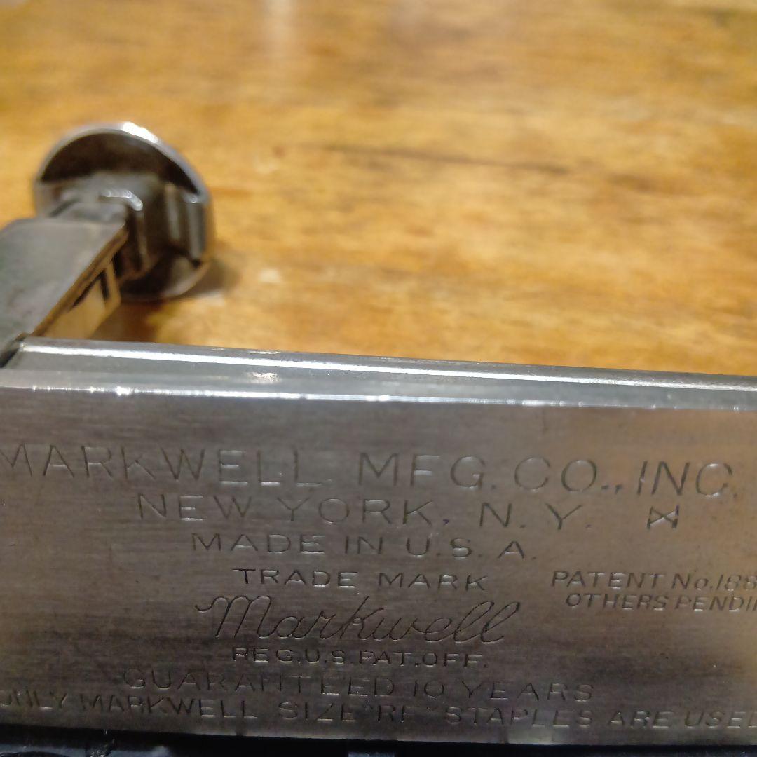 アメリカ製ヴィンテージMarkwell ホチキス＆ステープル NY 文房具