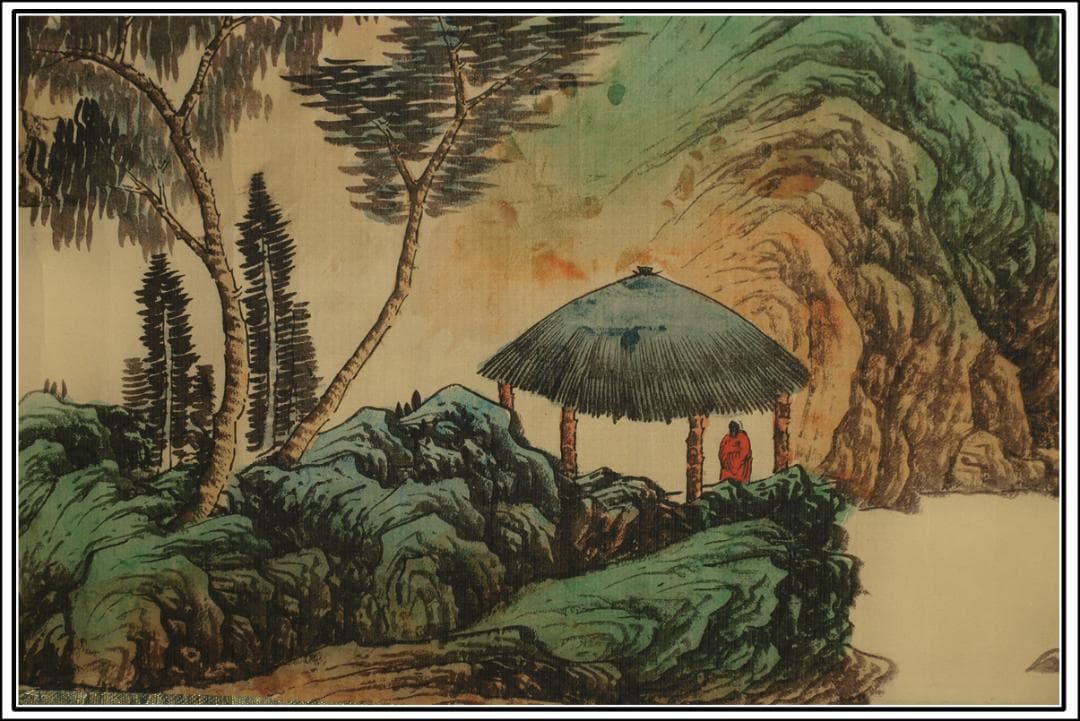 骨董市仕入れ品 中国明時代の掛軸 激安骨董品 肉筆保証 BD437A8-2