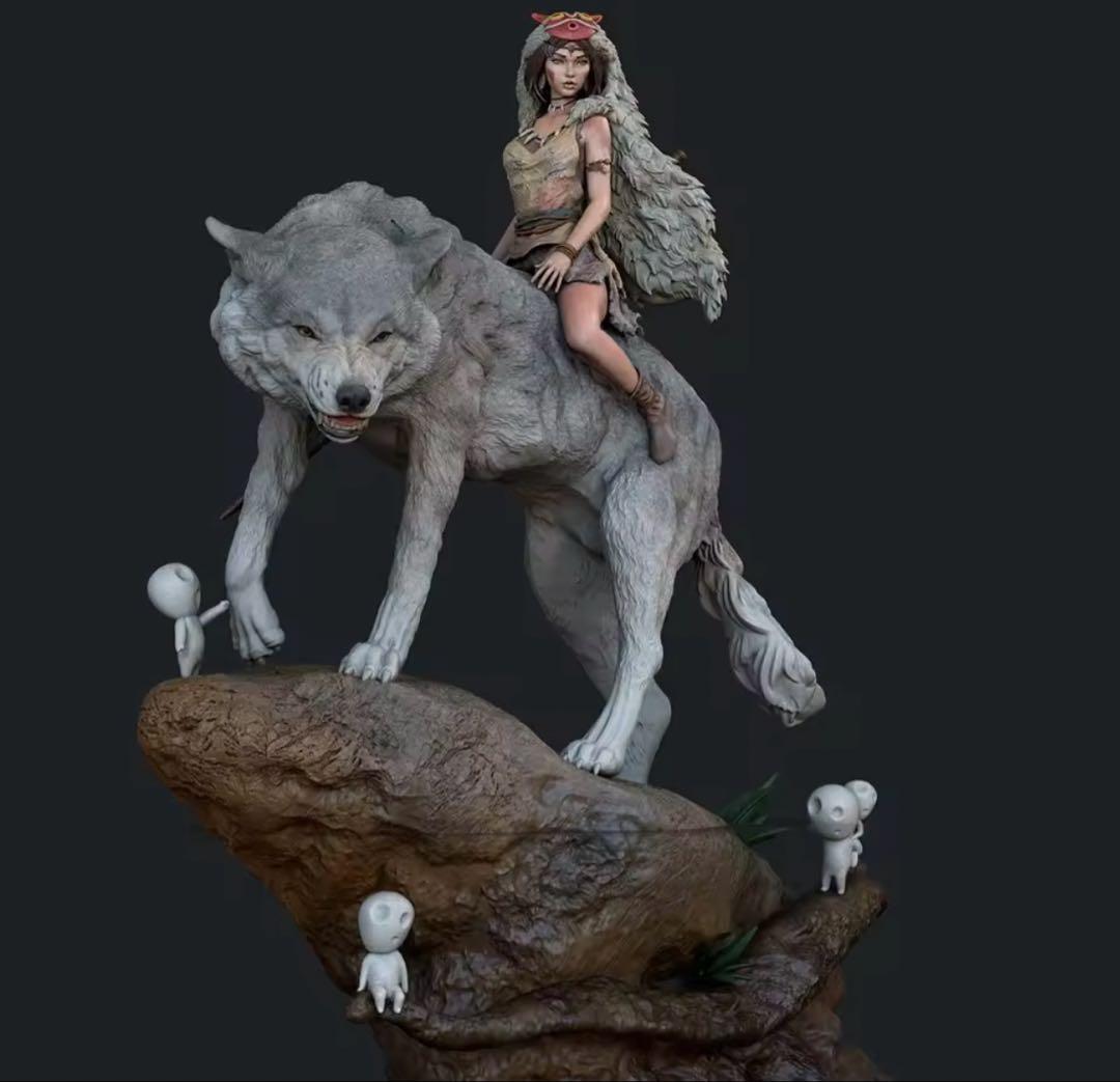 限定1点】1/8 ガレージキット ジオラマ 未組立 レジン もののけ姫風