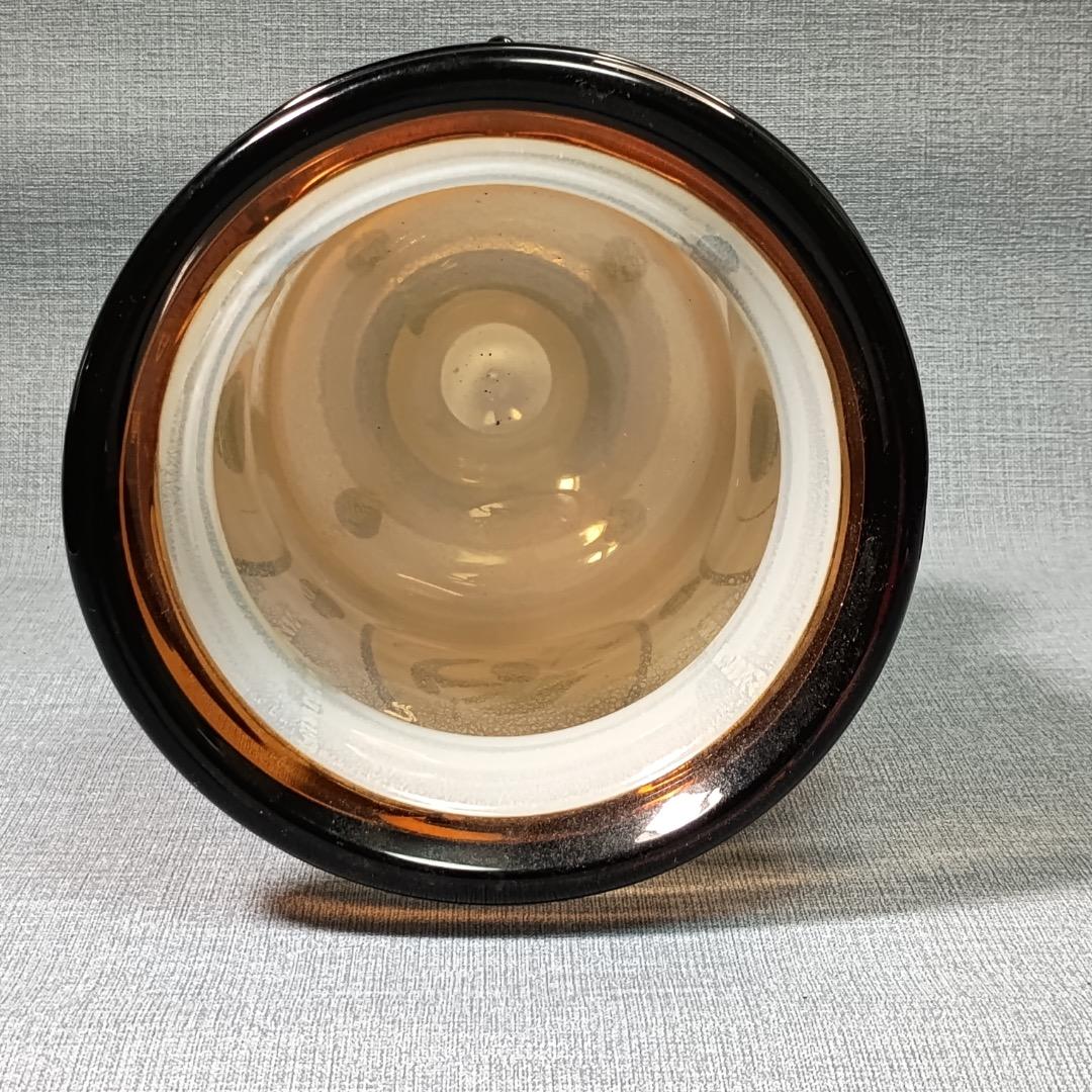 □岩田久利 作 『硝子紋章花壷』 共箱 27cm 花瓶 技工名品 日展